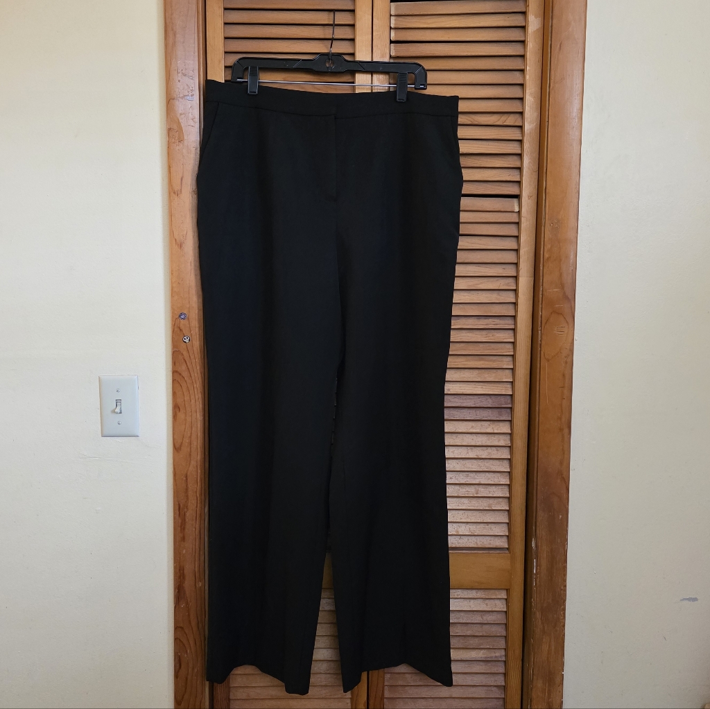 Nwt Tahari Women's Wide Leg Split Hem Pants Plus Size 16